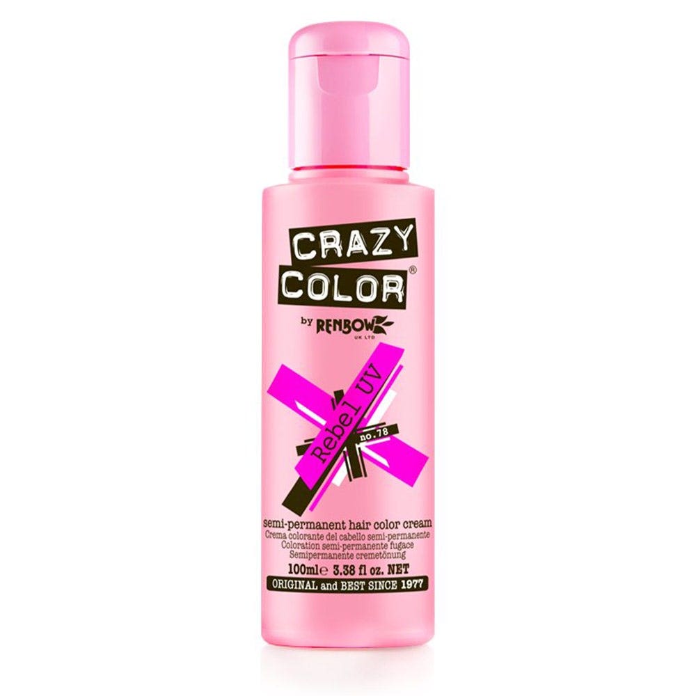 

Crazy Color Neon Hair Color | Neon Pink Rebel -100 Ml, Pink nli42