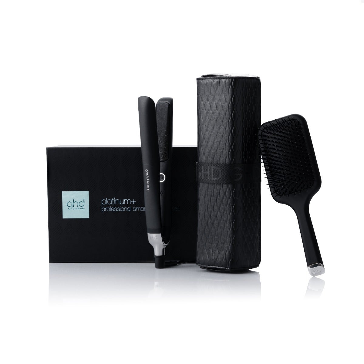 

GHD XMAS Collection Platinum+ Hair straightener with Paddle Brush Gift Set, 9006